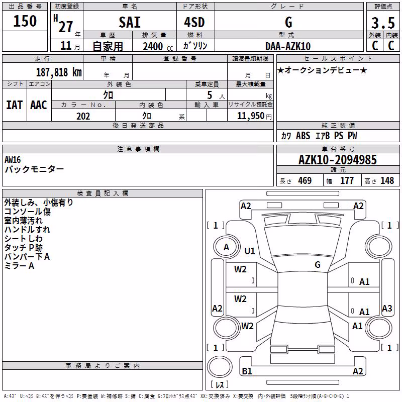 TOYOTA SAI