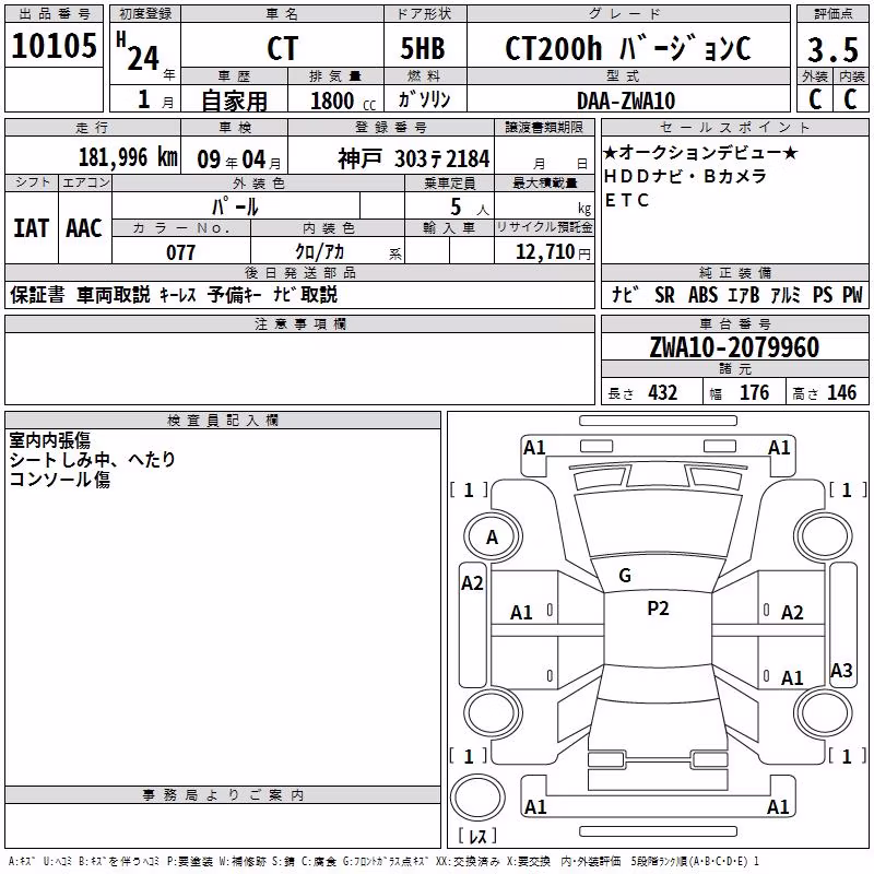 LEXUS CT200H