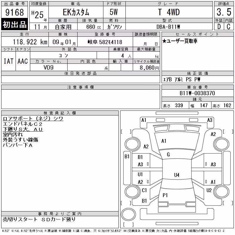 MITSUBISHI EK CUSTOM