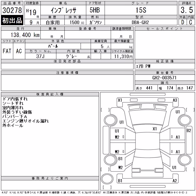 SUBARU IMPREZA