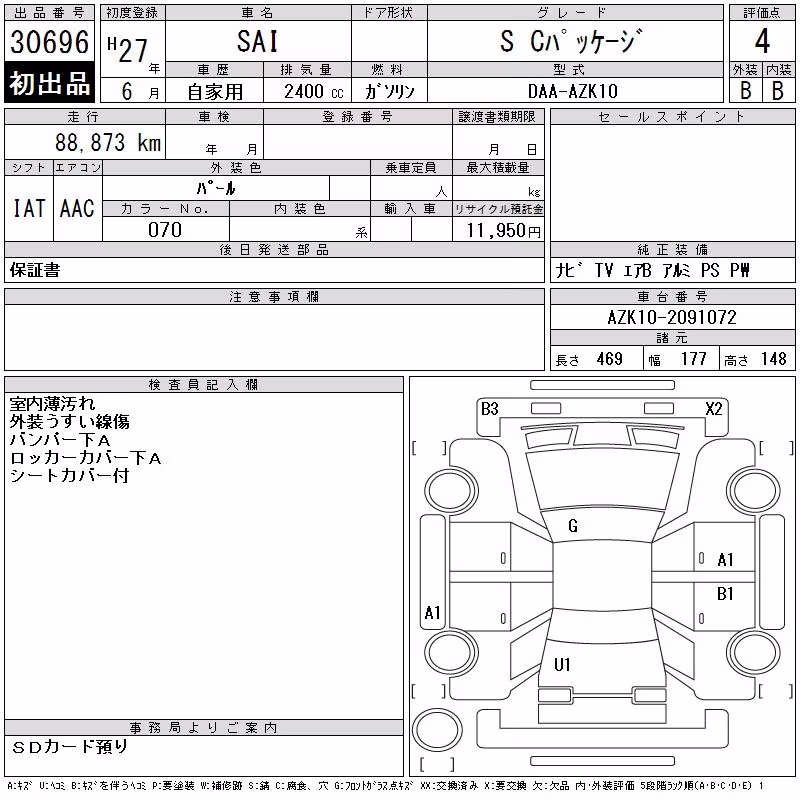 TOYOTA SAI
