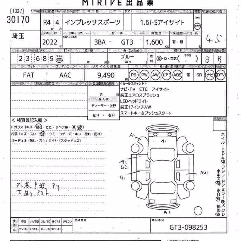 SUBARU XV