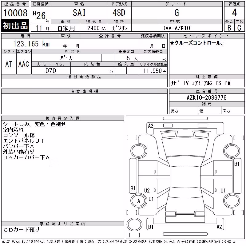 TOYOTA SAI