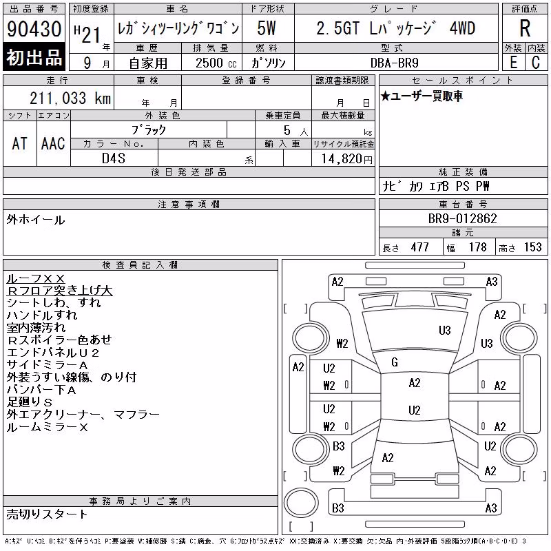 SUBARU LEGACY