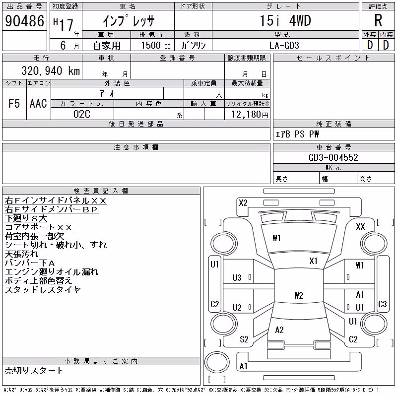 SUBARU IMPREZA