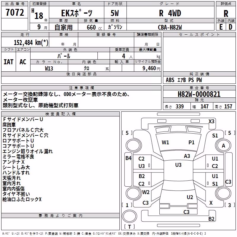 MITSUBISHI EK SPORT