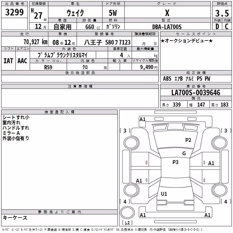 DAIHATSU WAKE