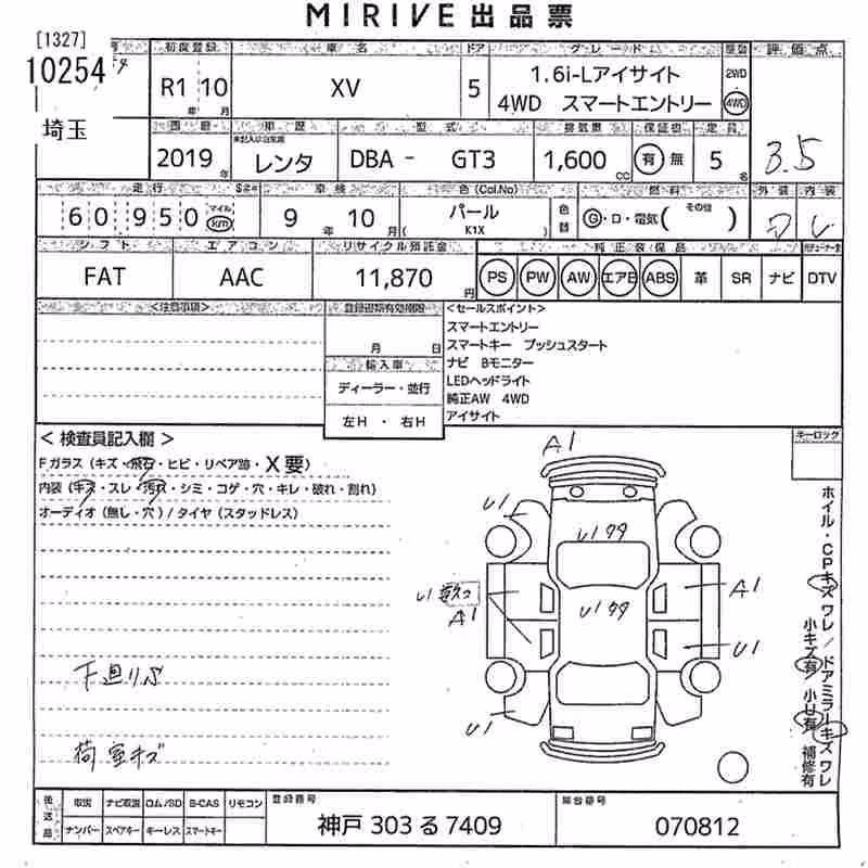 SUBARU XV