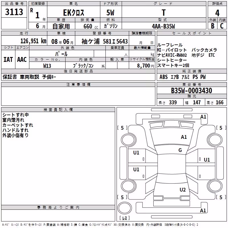 MITSUBISHI EK X