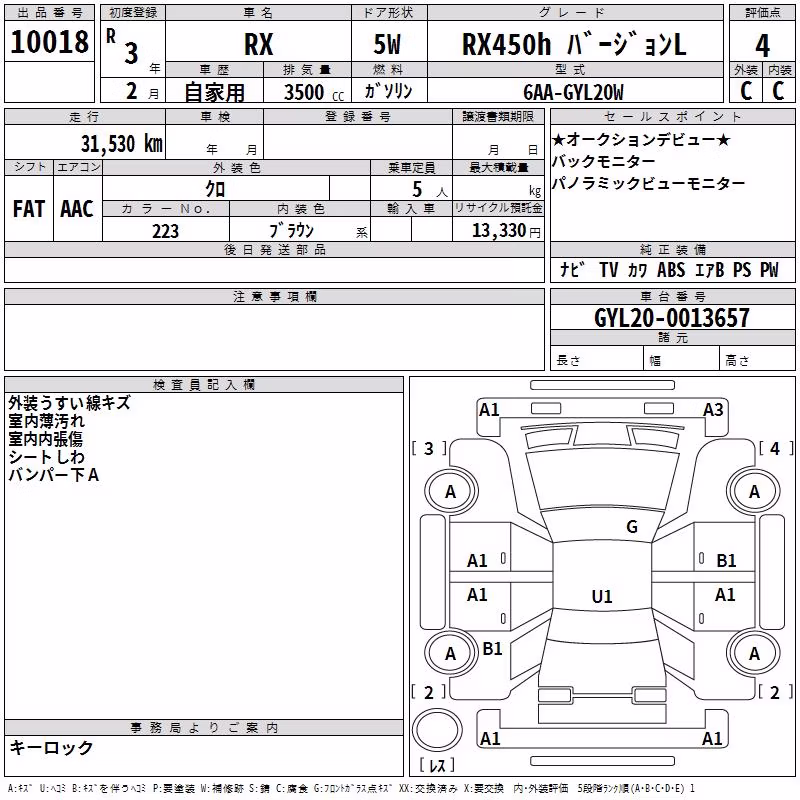 LEXUS RX450H