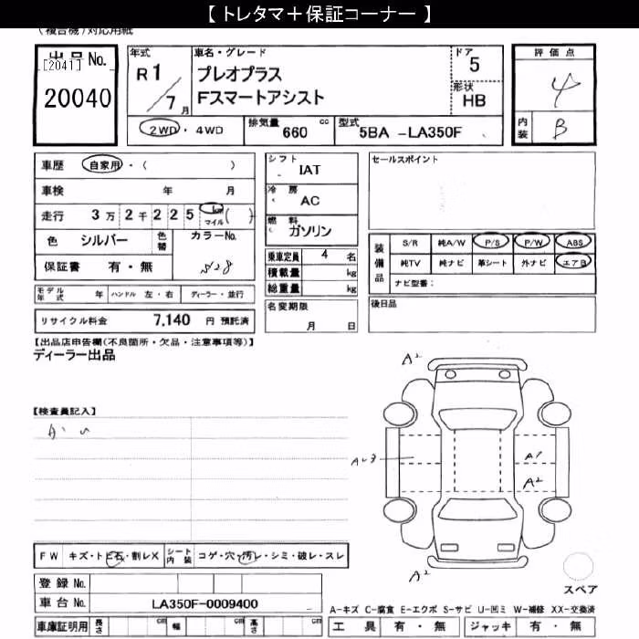 SUBARU PLEO PLUS