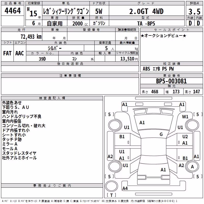 SUBARU LEGACY