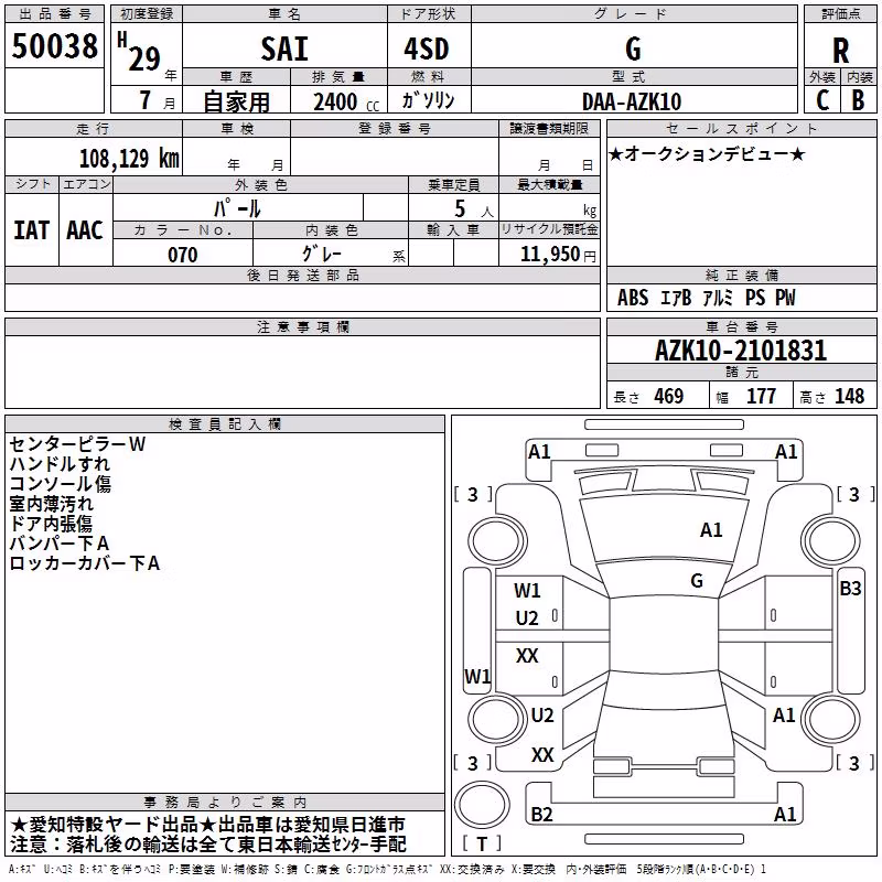TOYOTA SAI