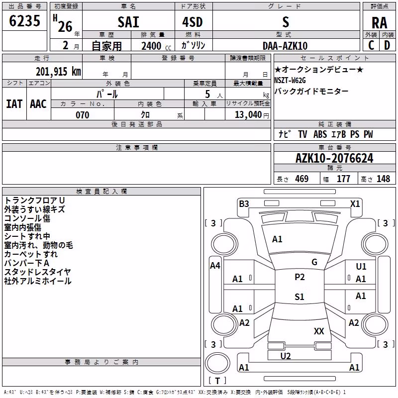 TOYOTA SAI