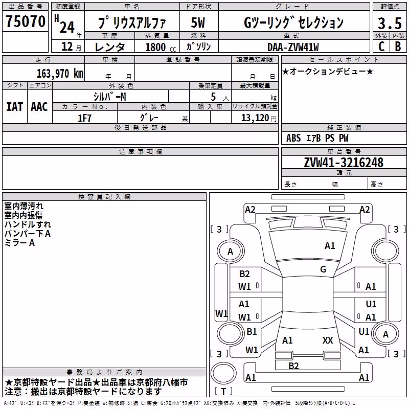 TOYOTA PRIUS ALPHA