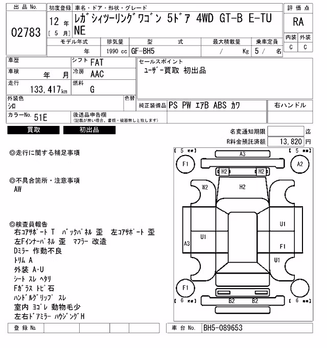 SUBARU LEGACY