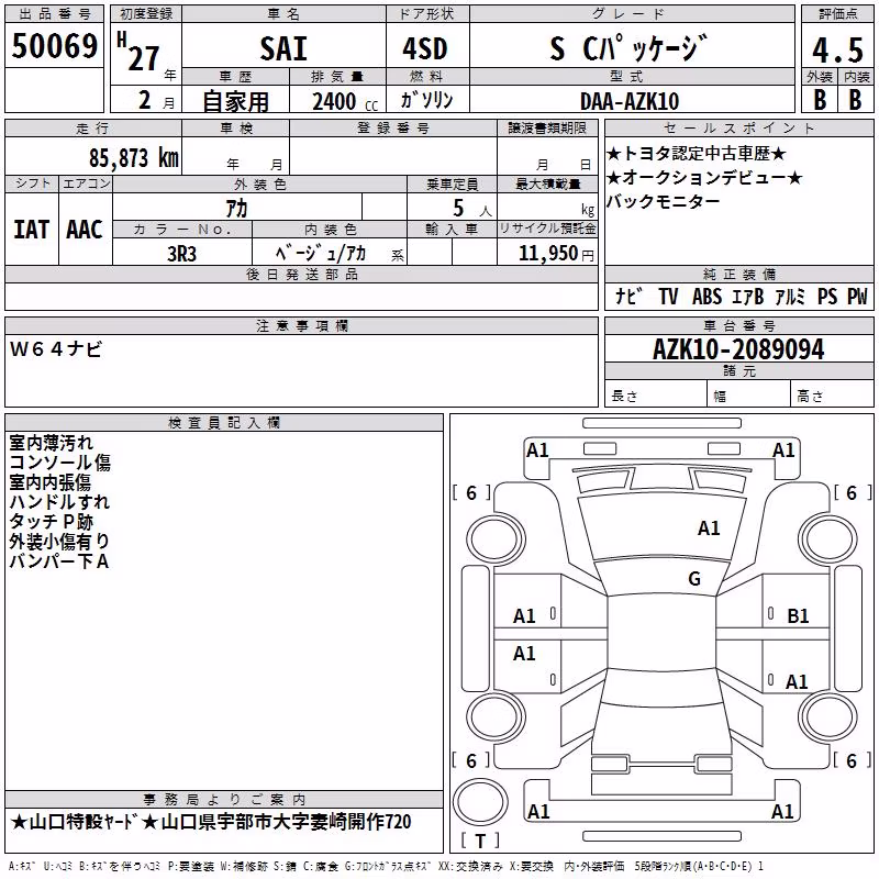 TOYOTA SAI
