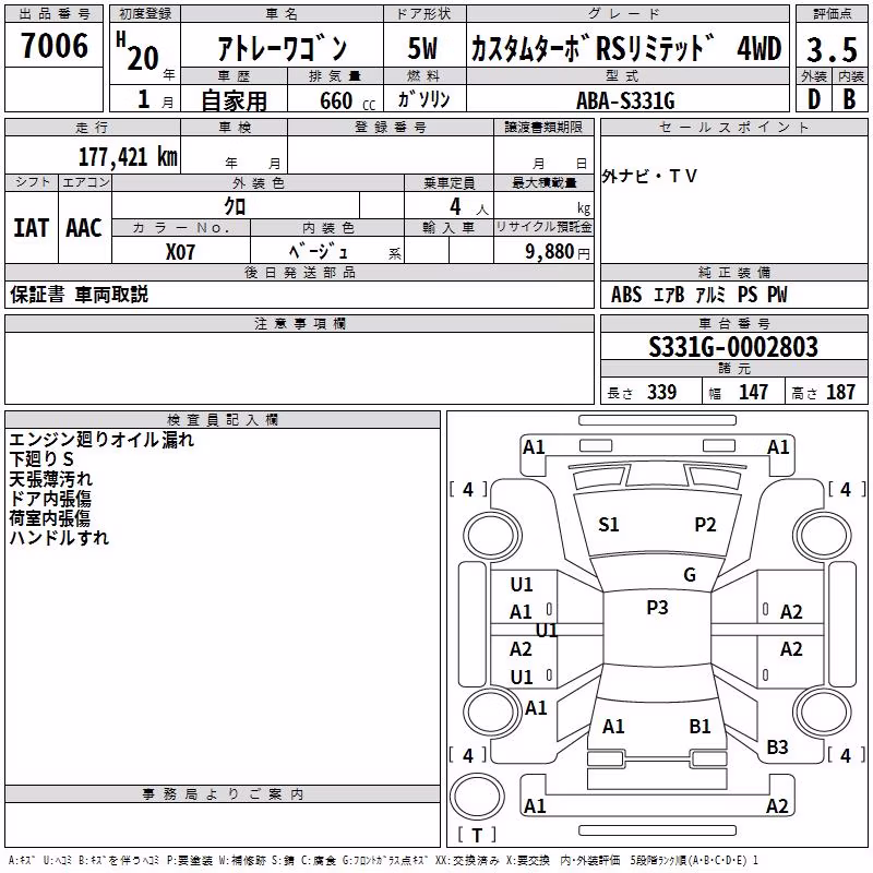 DAIHATSU ATRAI