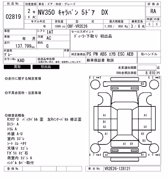 NISSAN NV350 CARAVAN