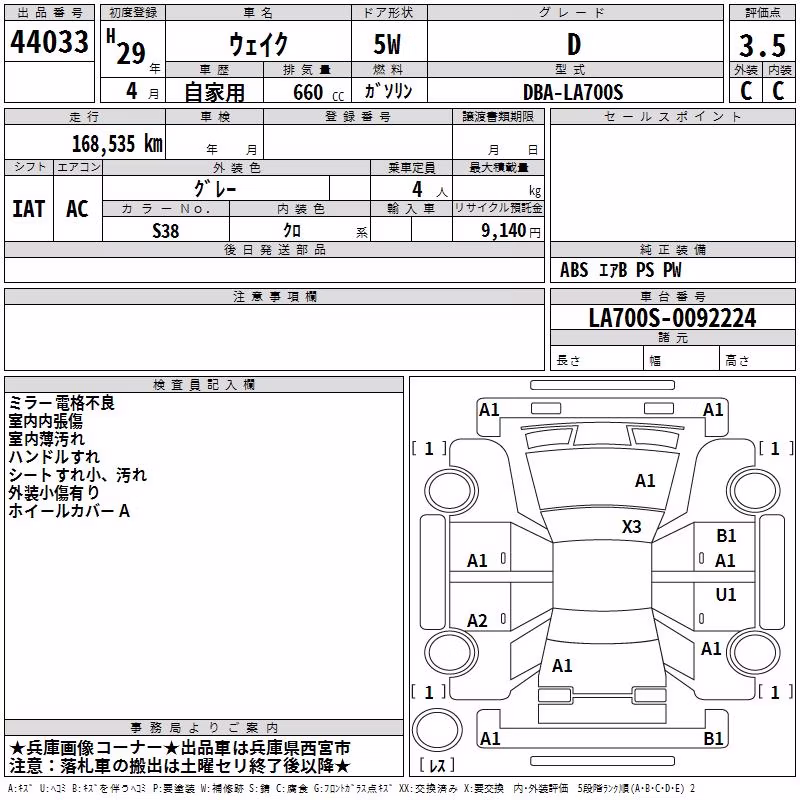 DAIHATSU WAKE