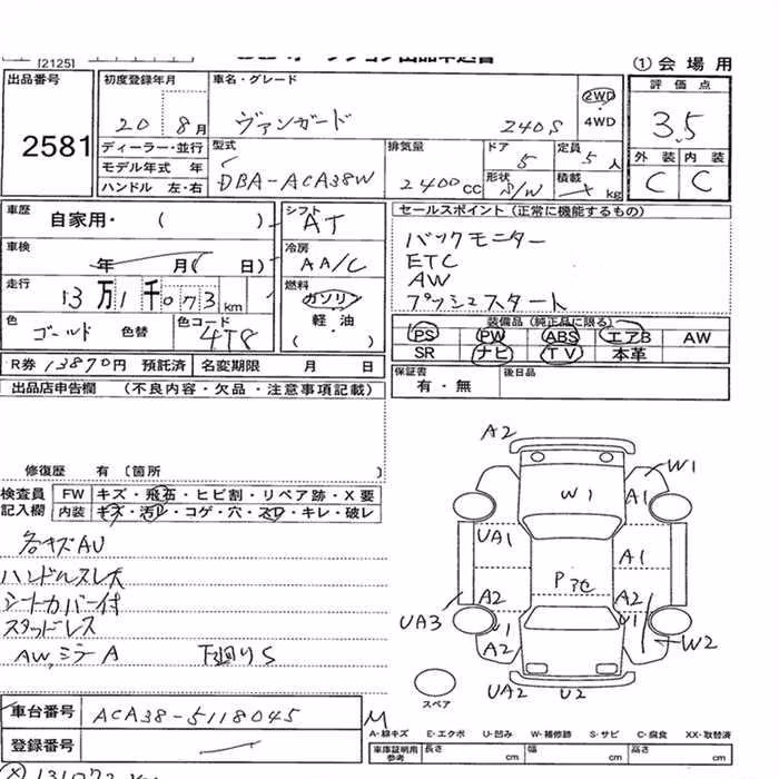 TOYOTA VANGUARD