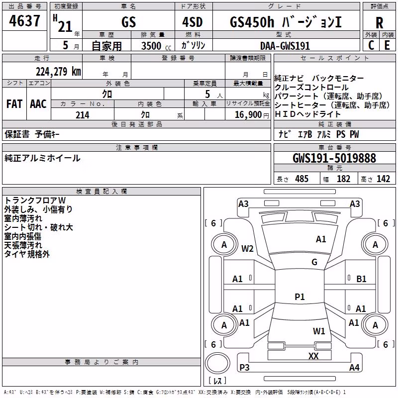 LEXUS GS450H