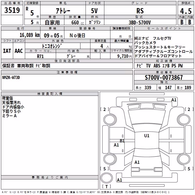 DAIHATSU ATRAI