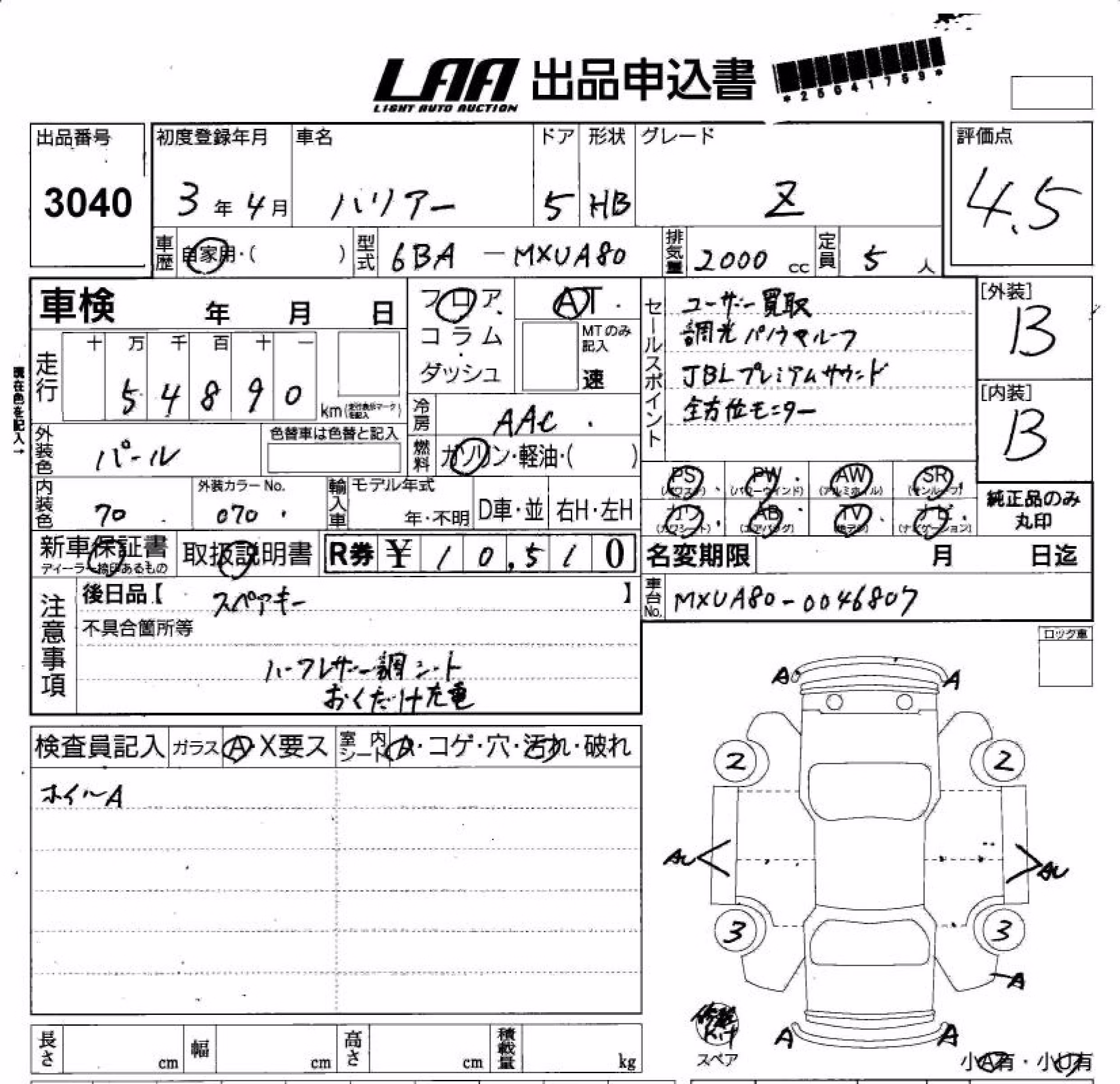 TOYOTA HARRIER