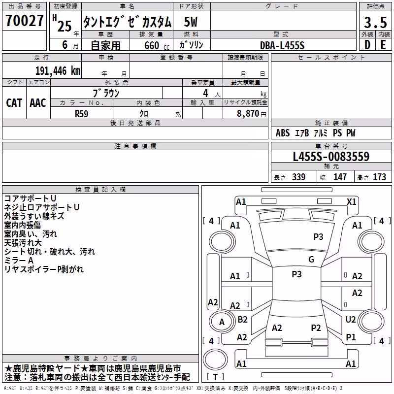 DAIHATSU TANTO EXE