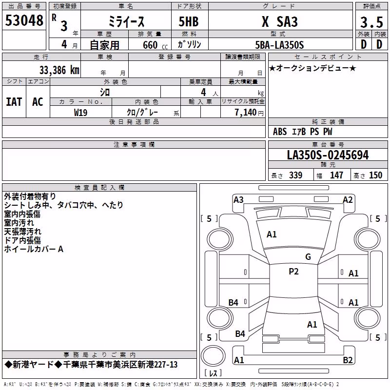 DAIHATSU MIRA E:S