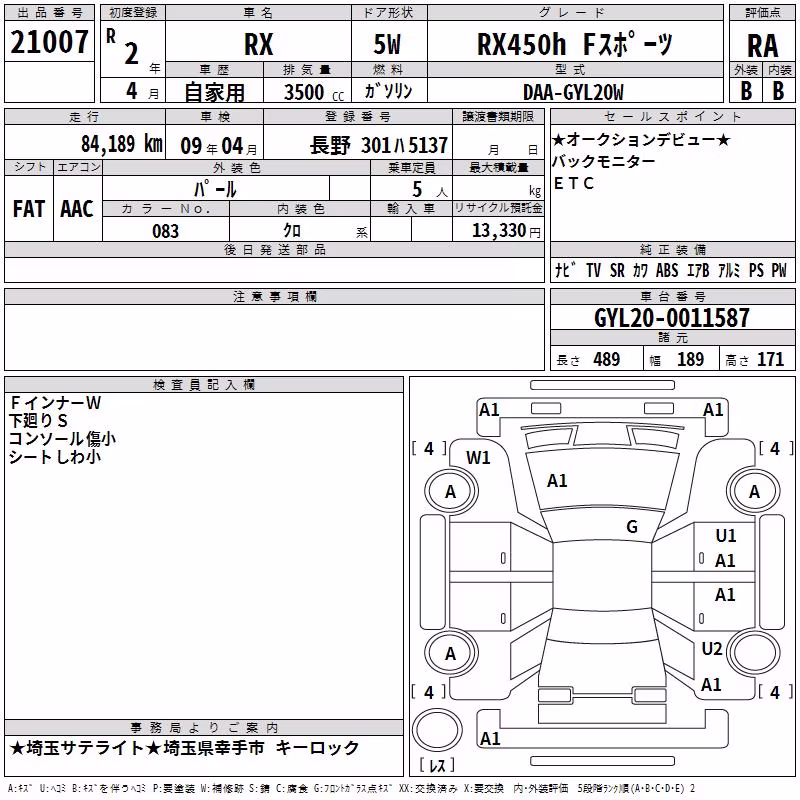LEXUS RX450H