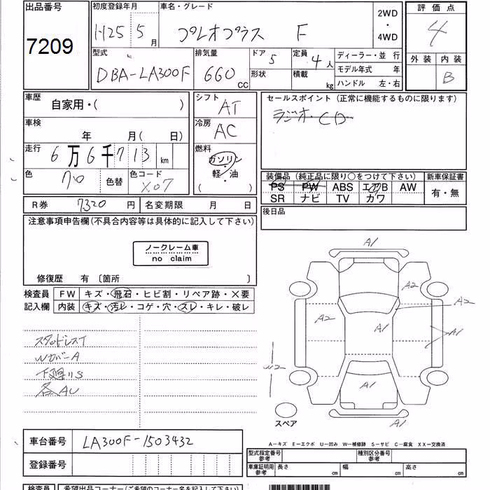 SUBARU PLEO PLUS