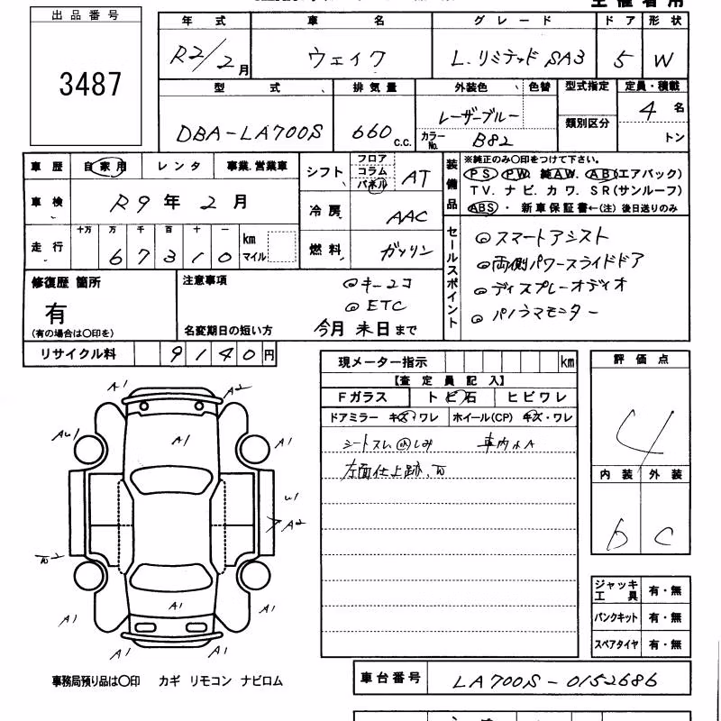 DAIHATSU WAKE