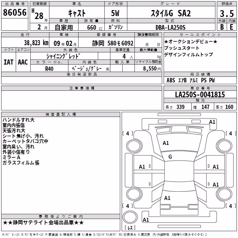 DAIHATSU CAST