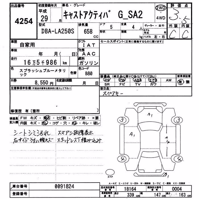 DAIHATSU CAST