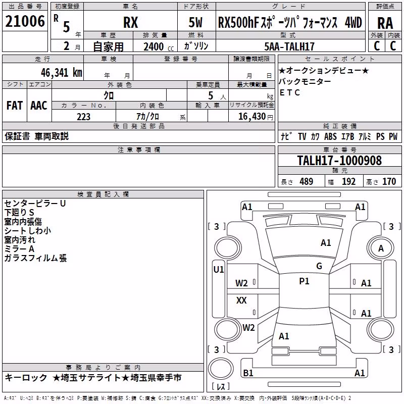 LEXUS RX500H