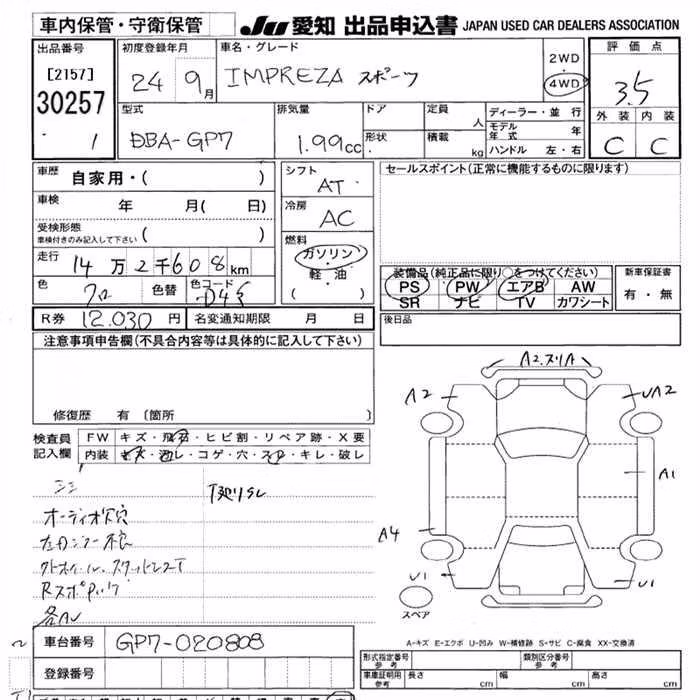 SUBARU XV