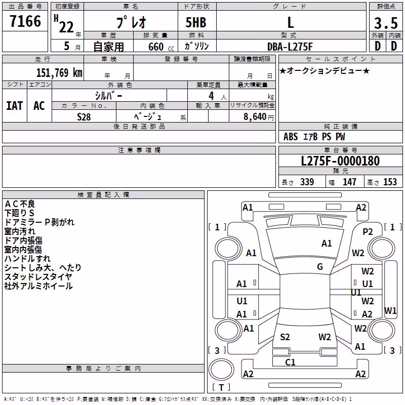 SUBARU PLEO