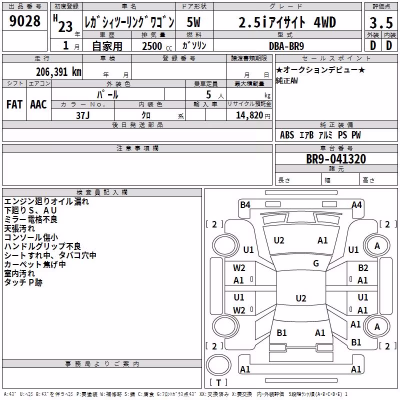 SUBARU LEGACY