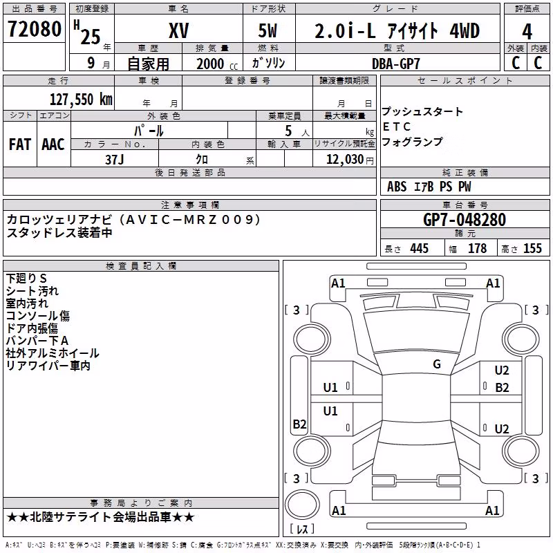 SUBARU XV