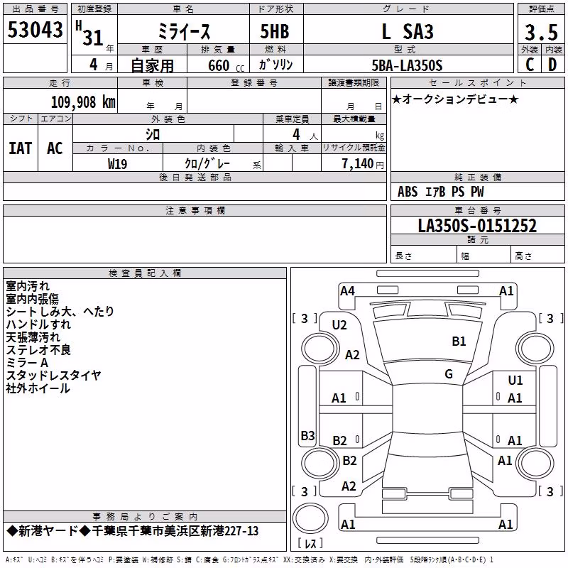 DAIHATSU MIRA E:S