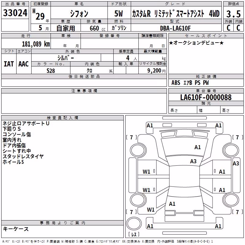SUBARU CHIFFON
