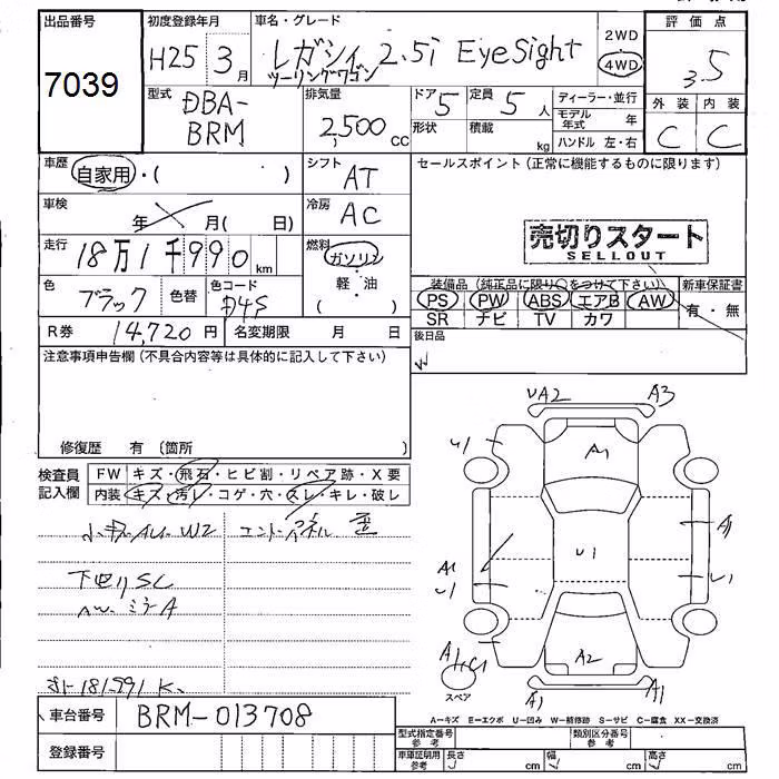 SUBARU LEGACY