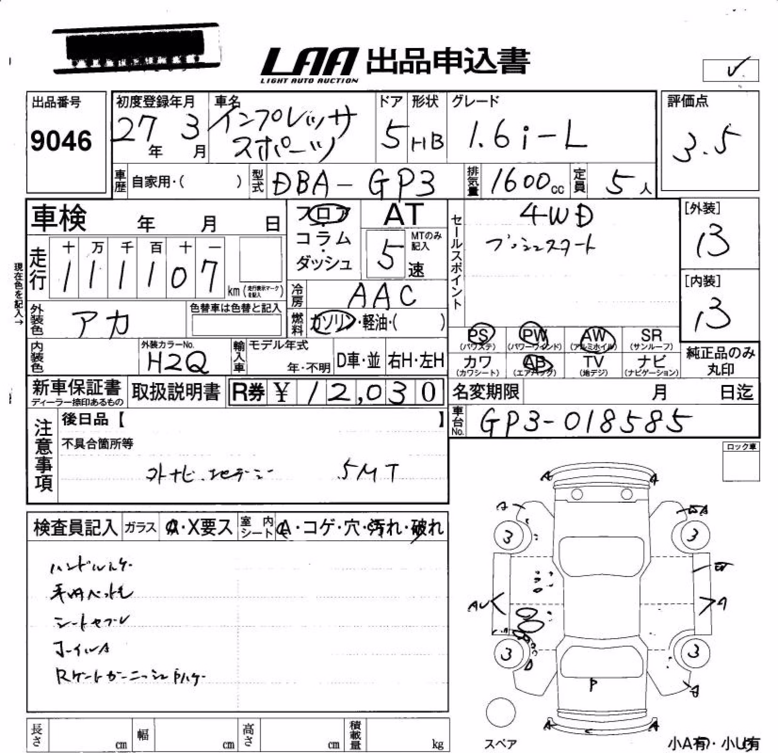 SUBARU IMPREZA
