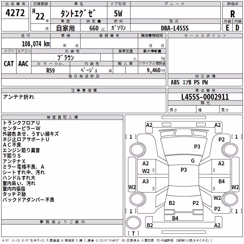 DAIHATSU TANTO EXE