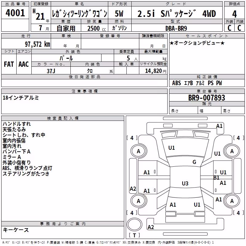 SUBARU LEGACY