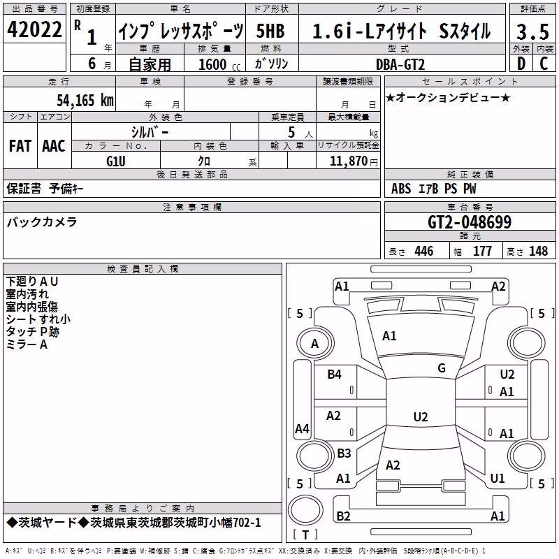 SUBARU IMPREZA