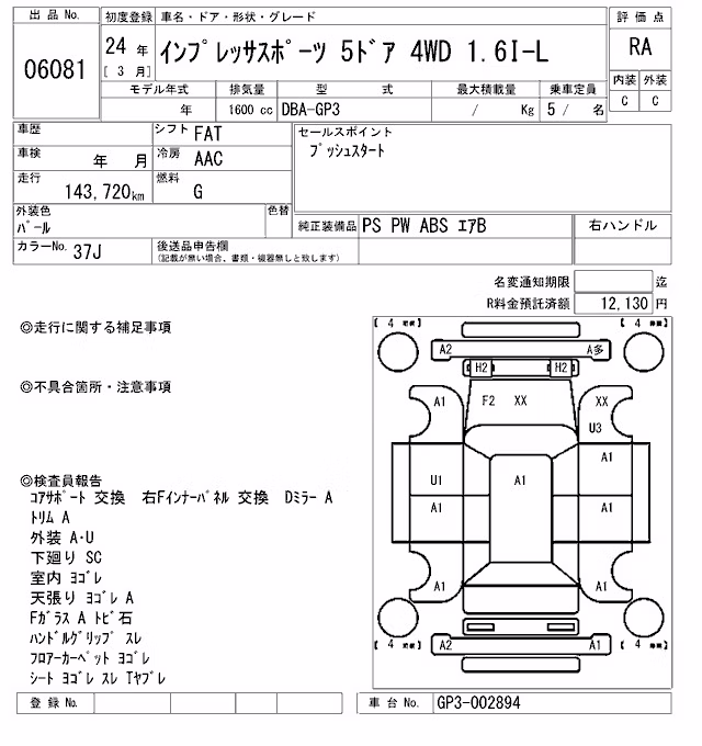 SUBARU IMPREZA