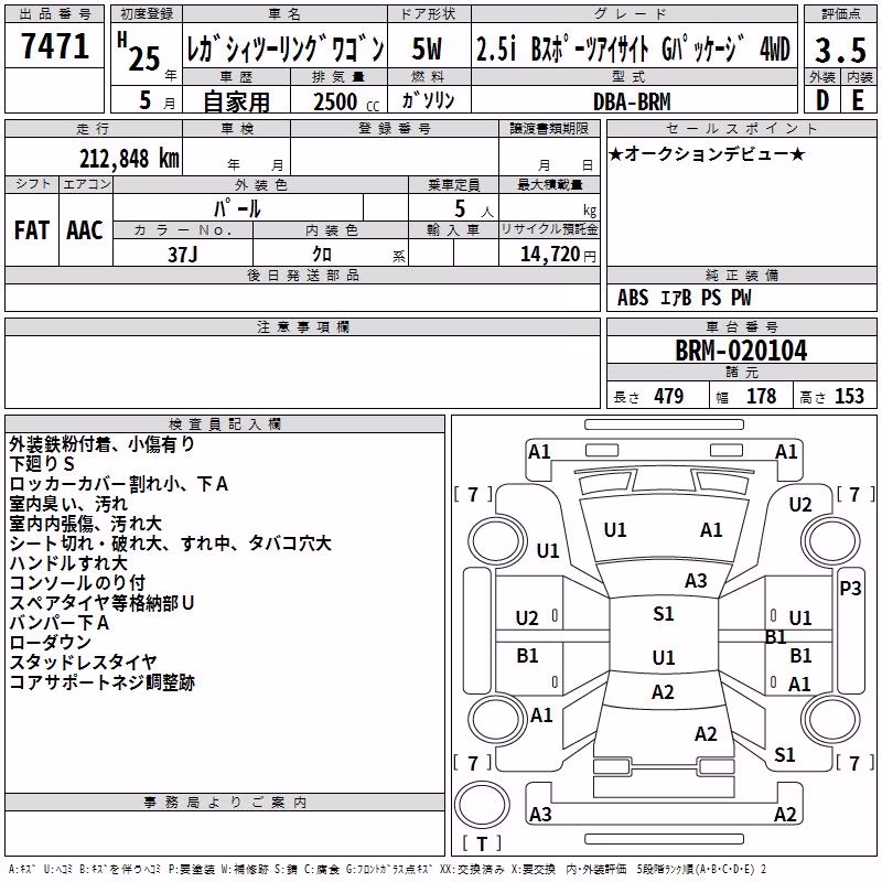 SUBARU LEGACY