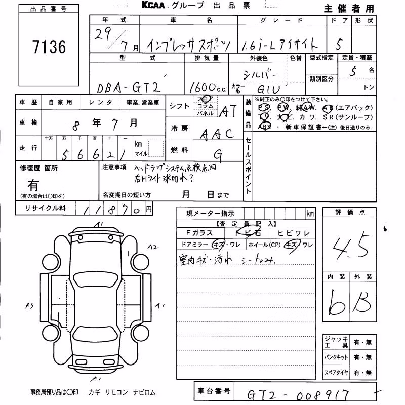SUBARU IMPREZA